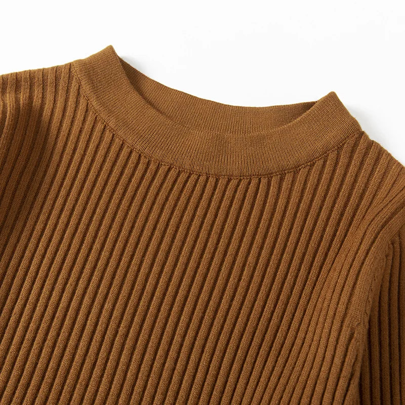 Basic autumn winter short thick sweater dress elegant knit dress women slim mini dress Female chic knit sexy dress