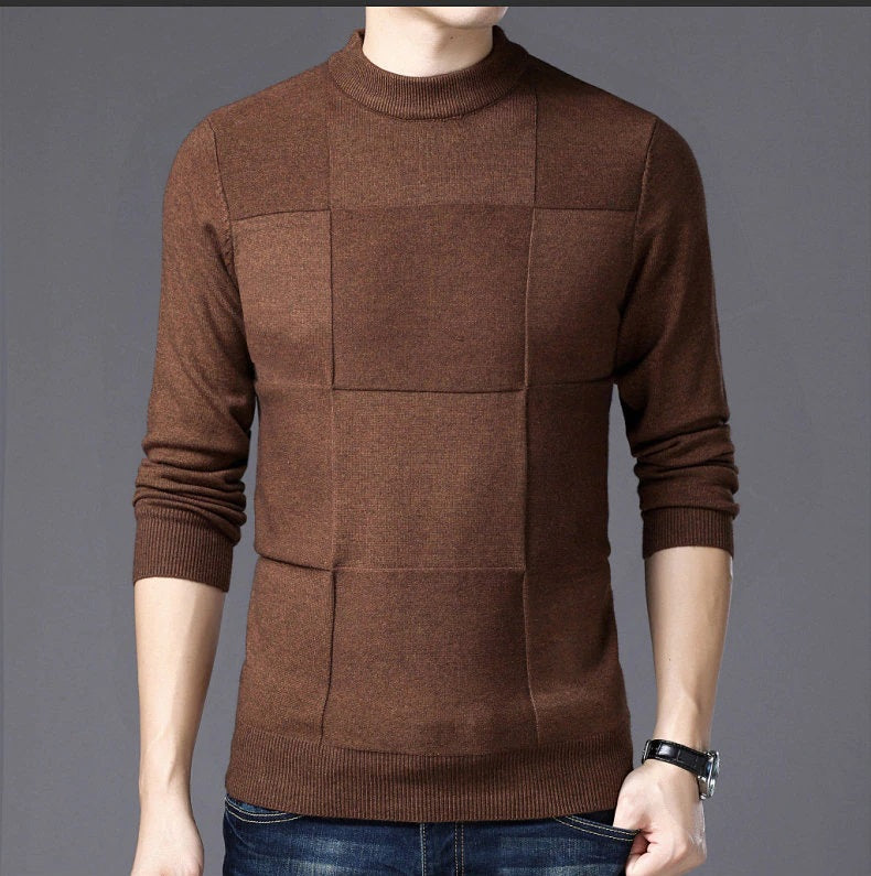 2022 Brand Clothes Winter Men Turtleneck Pullover Sweater Fashion