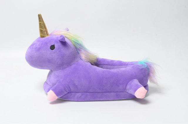 Winter lovely Home Slippers Shoes Women unicorn slippers animals - GigaWorldStore
