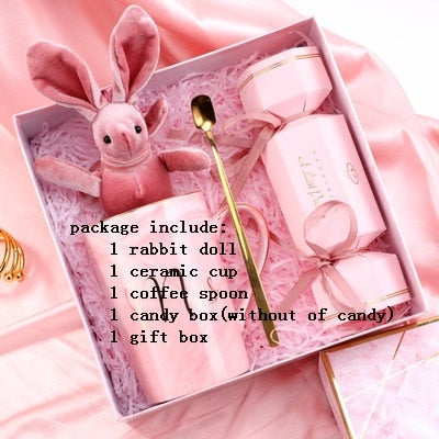 Gift Box Ceramic cup handkerchief brooch - GigaWorldStore
