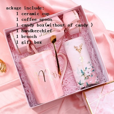 Gift Box Ceramic cup handkerchief brooch - GigaWorldStore