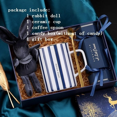 Gift Box Ceramic cup handkerchief brooch - GigaWorldStore