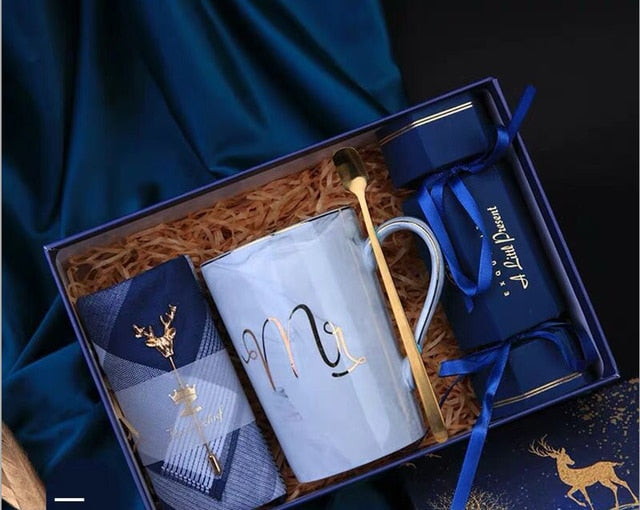 Gift Box Ceramic cup handkerchief brooch - GigaWorldStore