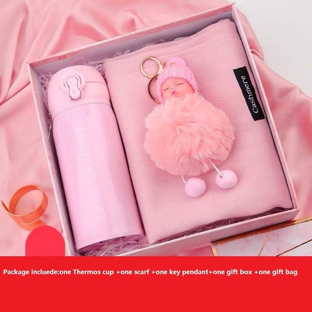 Gift Box Ceramic cup handkerchief brooch - GigaWorldStore
