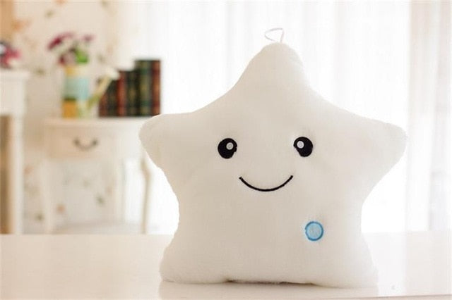 Luminous Pillow Soft Stuffed Plush Glowing Colorful Stars Cushion - GigaWorldStore