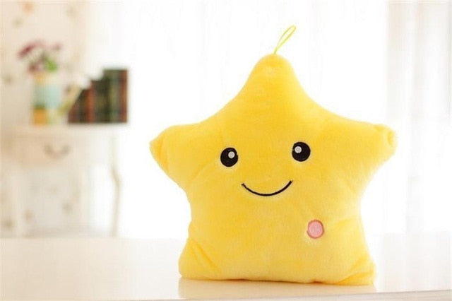 Luminous Pillow Soft Stuffed Plush Glowing Colorful Stars Cushion - GigaWorldStore