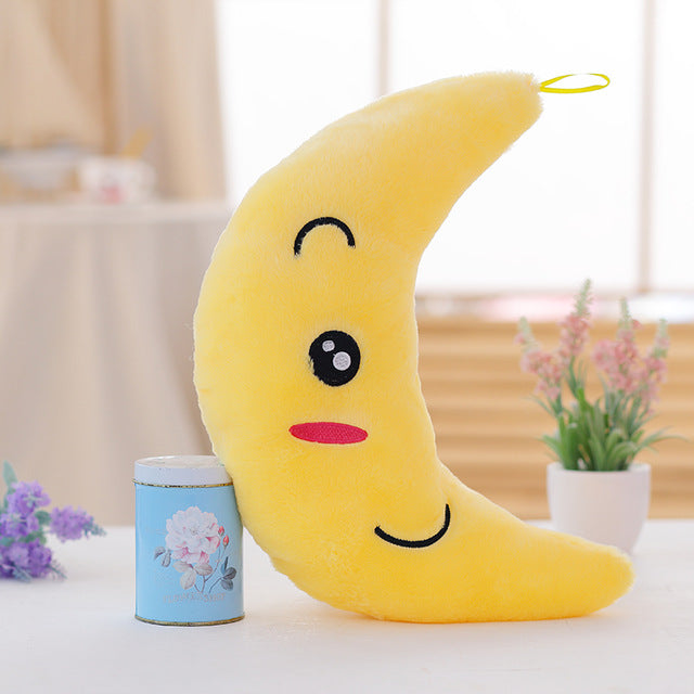 Luminous Pillow Soft Stuffed Plush Glowing Colorful Stars Cushion - GigaWorldStore