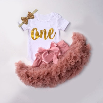 Newborn Infant Baby Girl Romper Jumpsuit With Underwear Short Sleeve suit