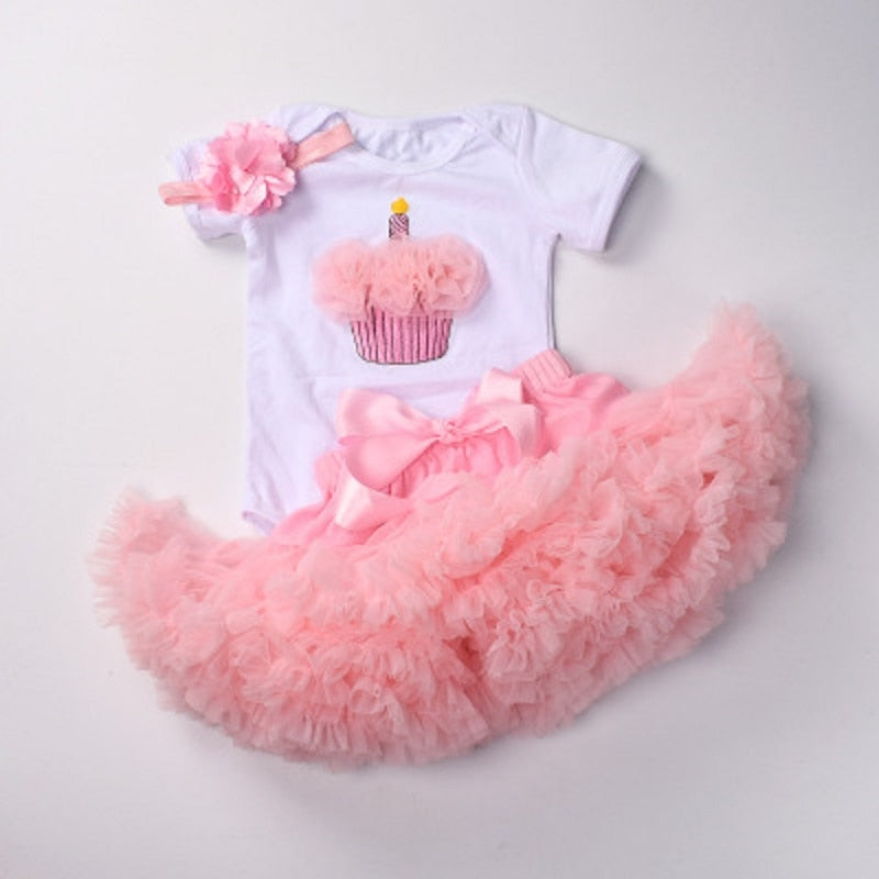 Newborn Infant Baby Girl Romper Jumpsuit With Underwear Short Sleeve suit