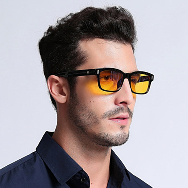 Blue Ray Computer Glasses Men Screen Radiation Eyewear - GigaWorldStore