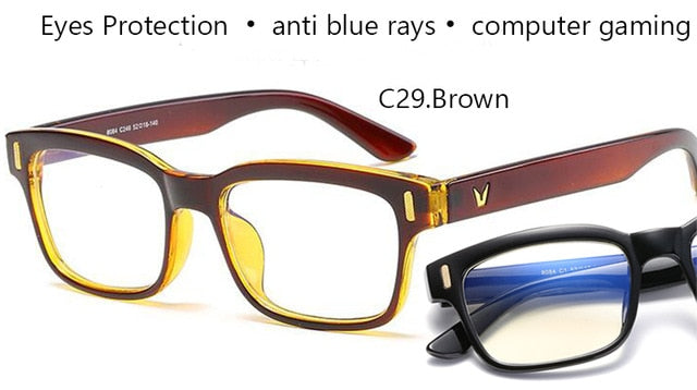 Blue Ray Computer Glasses Men Screen Radiation Eyewear - GigaWorldStore