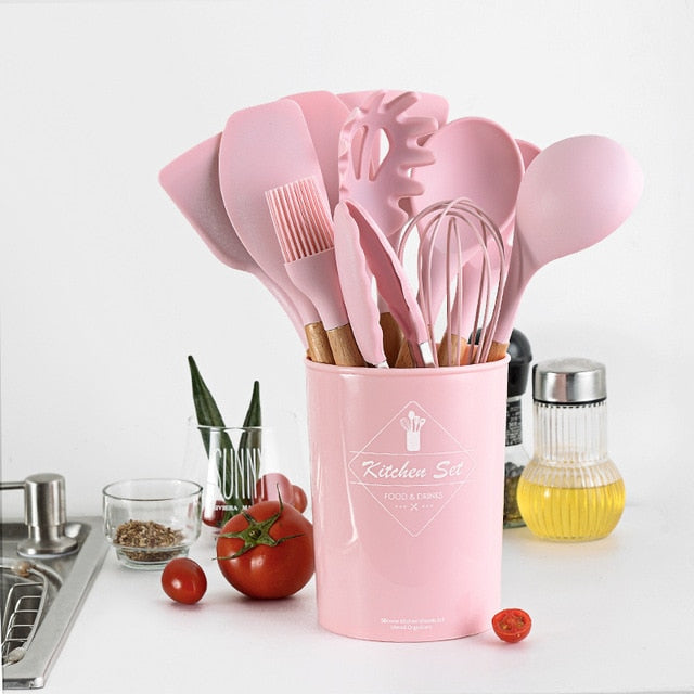 Silicone Cooking Tools Set Premium Silicone Kitchen Cooking Utensils