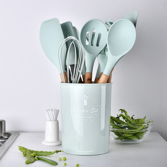 Silicone Cooking Tools Set Premium Silicone Kitchen Cooking Utensils