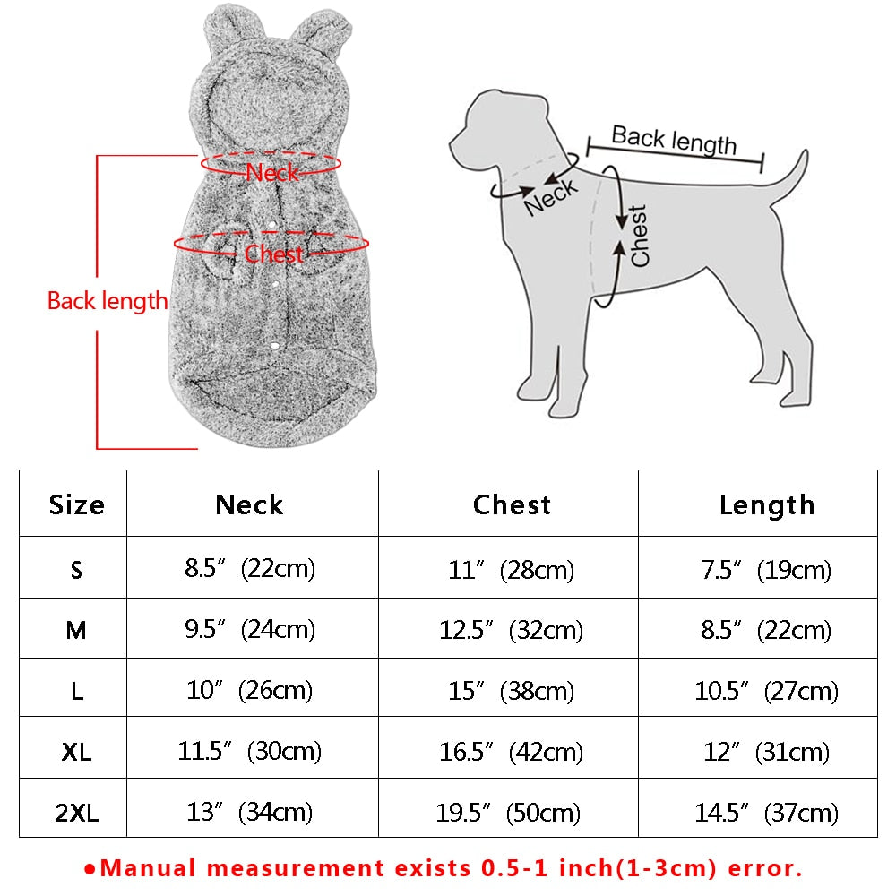 Warm Cat/Dog Clothes Winter Pet Coat Jacket For Small Medium Dogs Cats Clothing