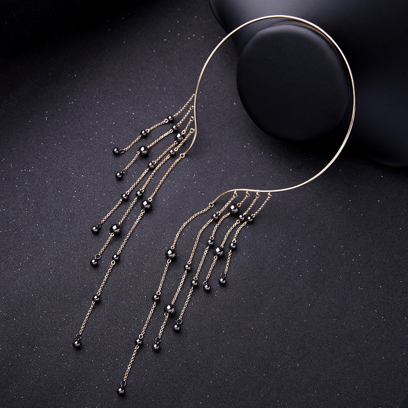 Jewelry Tassel Pendant Cuff Choker Necklace Waterfall Necklace Statement Jewelry Stylish 2020 - GigaWorldStore