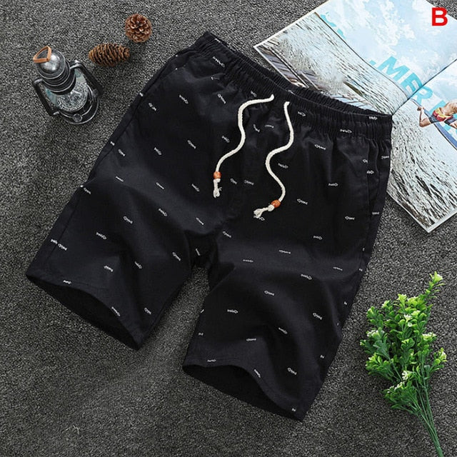 Summer Men's shorts Casual Loose Cropped Trousers Sports Shorts