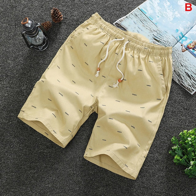 Summer Men's shorts Casual Loose Cropped Trousers Sports Shorts