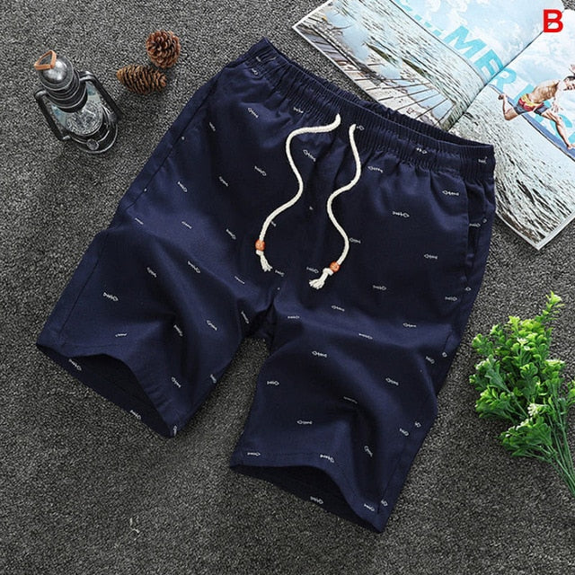 Summer Men's shorts Casual Loose Cropped Trousers Sports Shorts