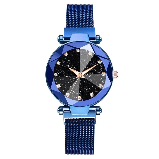 Luxury Women Watches - Magnetic Starry Sky Clock