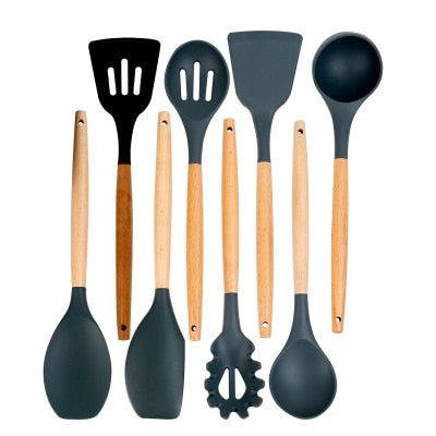 Silicone Cooking Tools Set Premium Silicone Kitchen Cooking Utensils