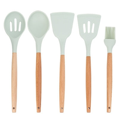 Silicone Cooking Tools Set Premium Silicone Kitchen Cooking Utensils