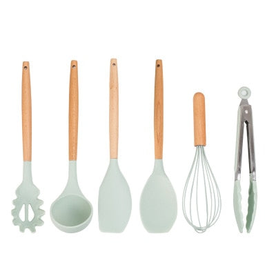 Silicone Cooking Tools Set Premium Silicone Kitchen Cooking Utensils