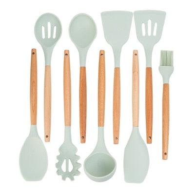 Silicone Cooking Tools Set Premium Silicone Kitchen Cooking Utensils