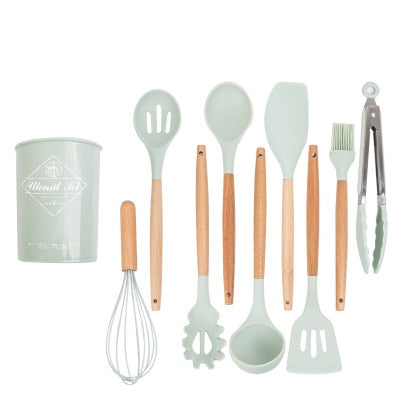 Silicone Cooking Tools Set Premium Silicone Kitchen Cooking Utensils