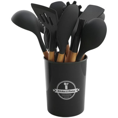 Silicone Cooking Tools Set Premium Silicone Kitchen Cooking Utensils