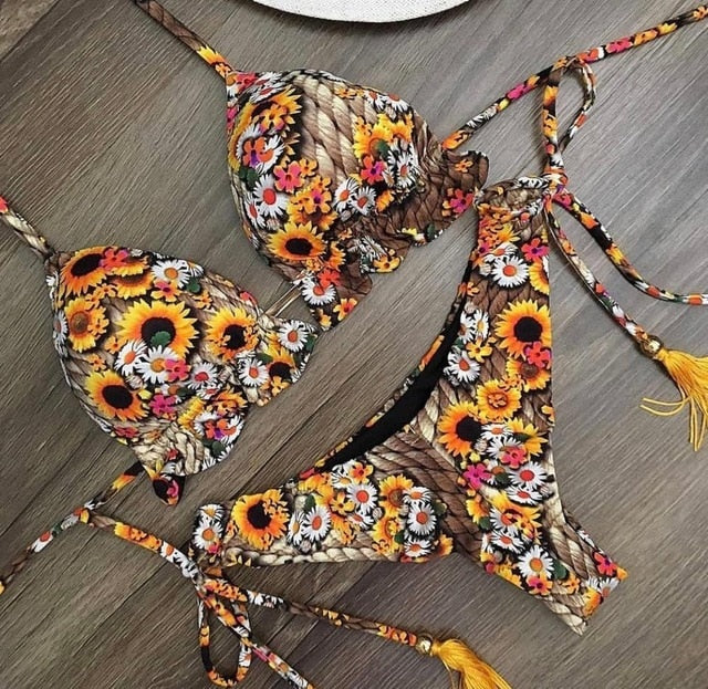 Bikini Women's Swimwear Female Sexy Bikinis Set Push up Women Swimsuits