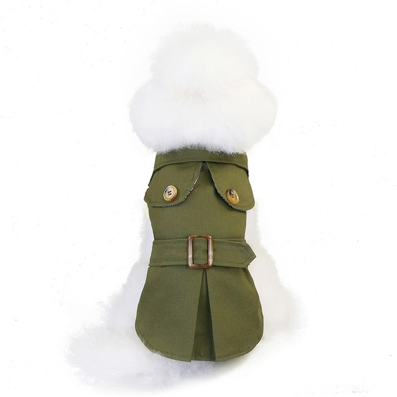 British Style Pets Clothes Thicken Jacket Coat Hoodies for Small Puppy Dogs Cats