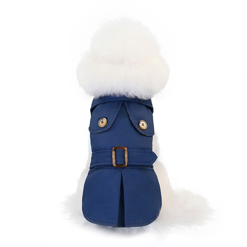 British Style Pets Clothes Thicken Jacket Coat Hoodies for Small Puppy Dogs Cats