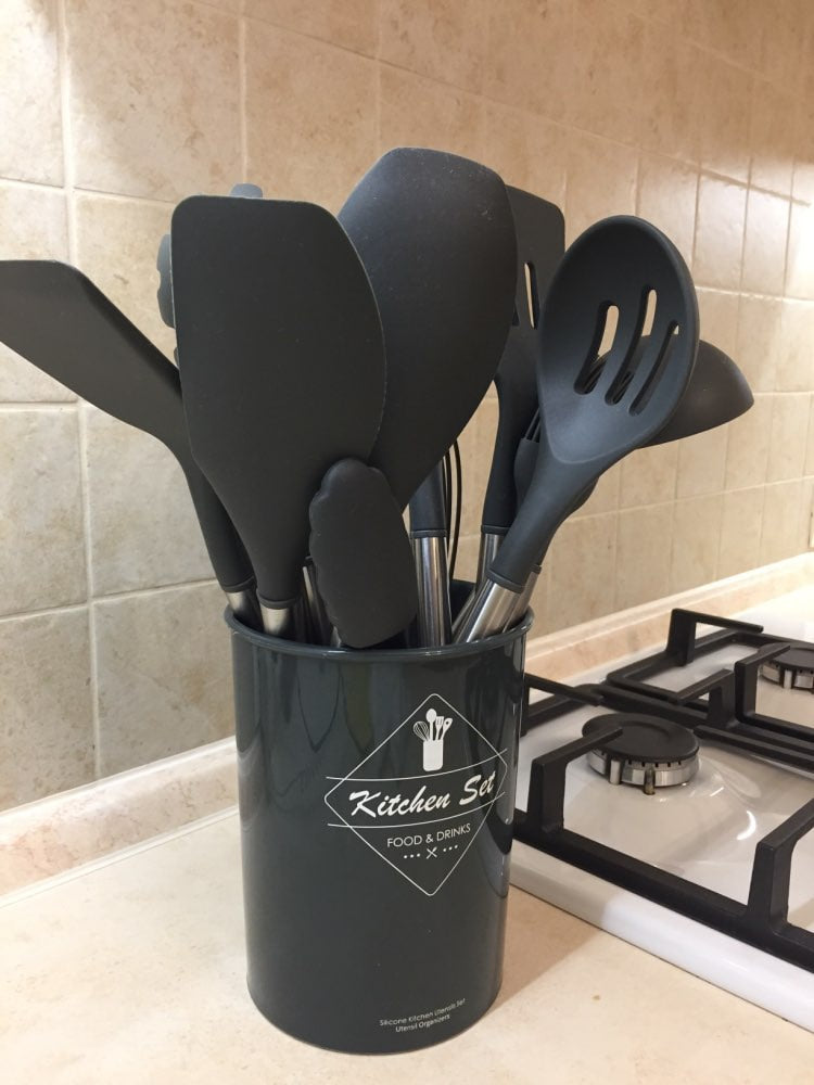 Silicone Cooking Tools Set Premium Silicone Kitchen Cooking Utensils