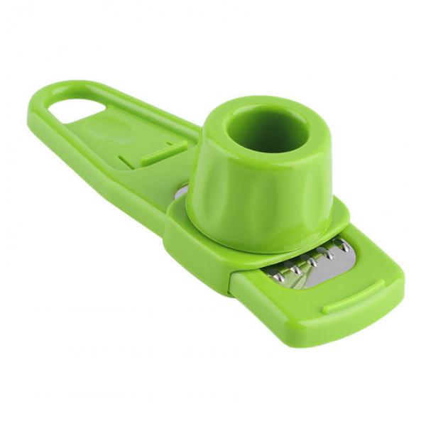 Garlic Press Rocker Garlic Crusher Tool Roller Slicer for Ginger Nuts Bottle Opener