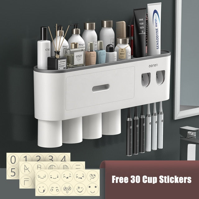 Bathroom Accessories Toothbrush Holder Automatic Toothpaste Dispenser