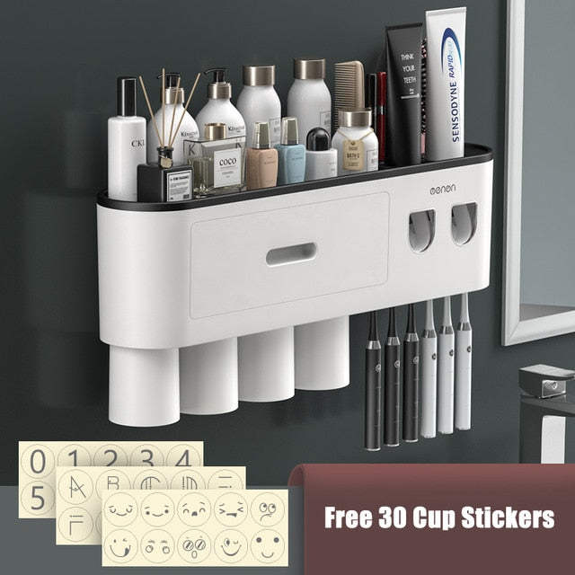 Bathroom Accessories Toothbrush Holder Automatic Toothpaste Dispenser