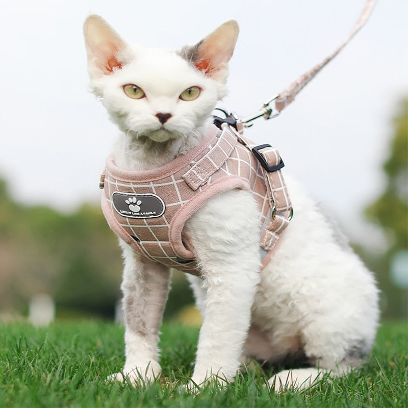 Harness Reflective Puppy Kitten Collars Mesh Vest Adjustable Small Dog Cat Leash