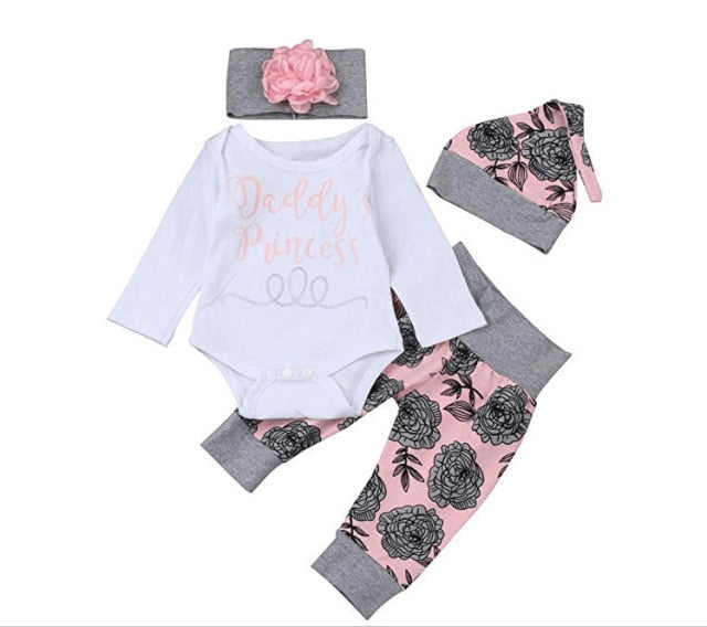 Newborn Infant Baby Girl Romper Jumpsuit With Underwear Short Sleeve suit