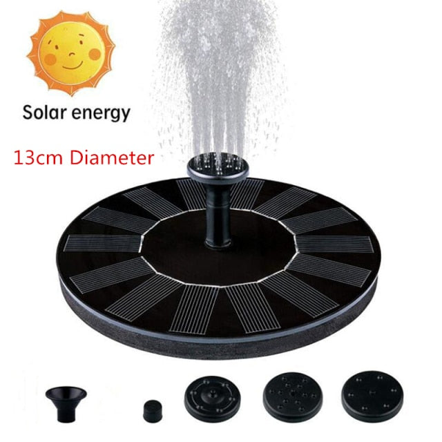 Solar Power Water Fountain Pump Solar Bird Fountain Pond Garden Patio Decor