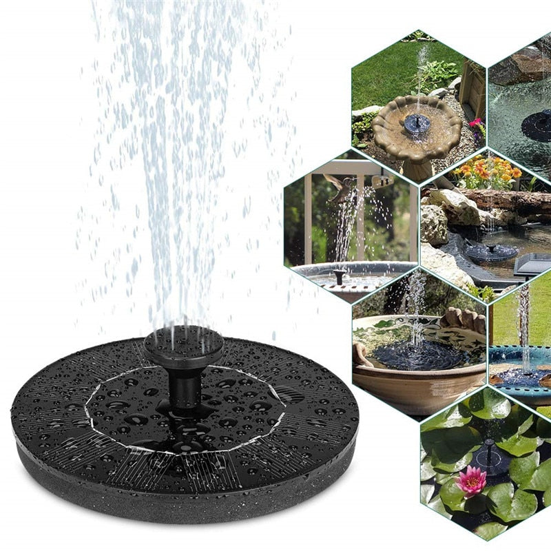 Solar Power Water Fountain Pump Solar Bird Fountain Pond Garden Patio Decor