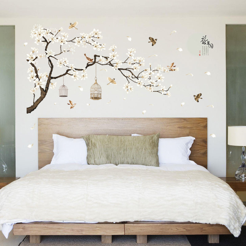 Tree Wall Stickers Birds Flower -Home Decor Wallpapers - GigaWorldStore