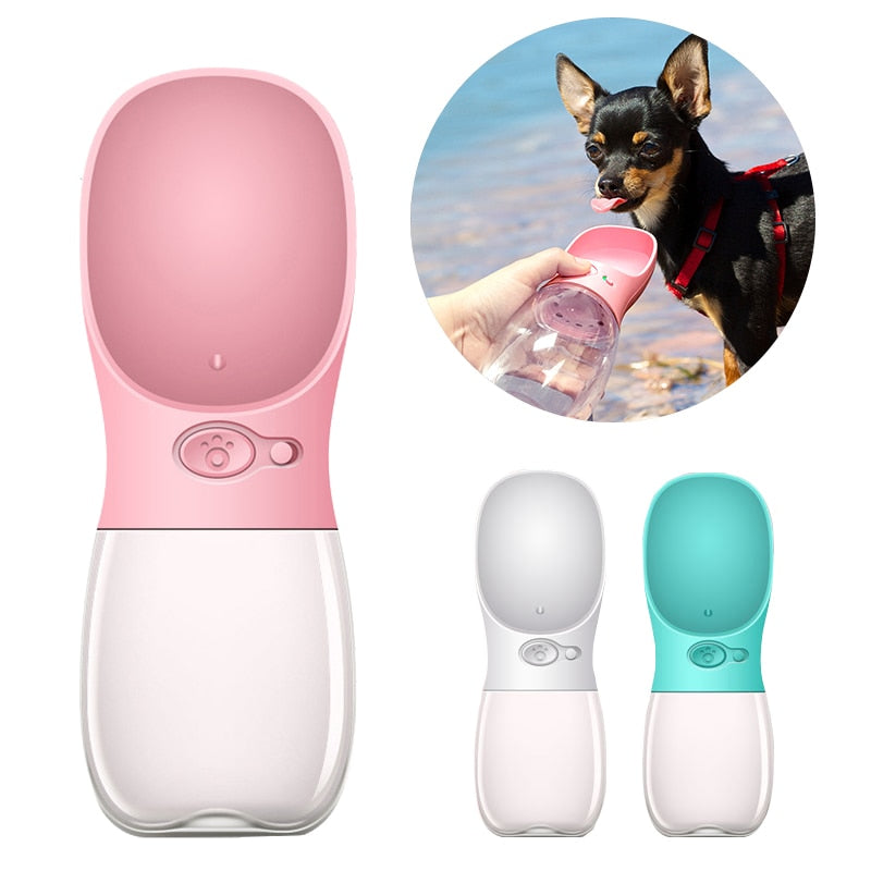 Portable Pet Dog Water Bottle Travel Puppy Cat Drinking Bowl - GigaWorldStore