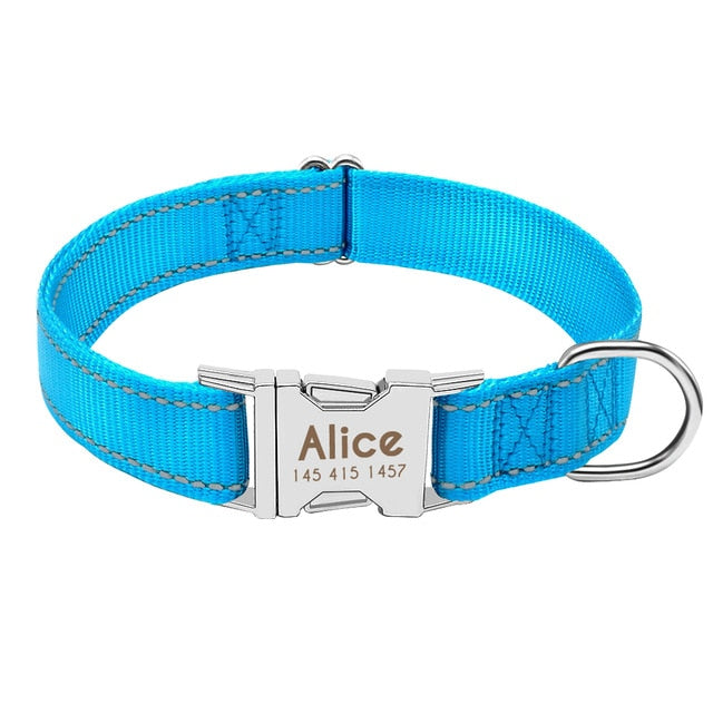 Personalized Pet Collar Reflective - GigaWorldStore