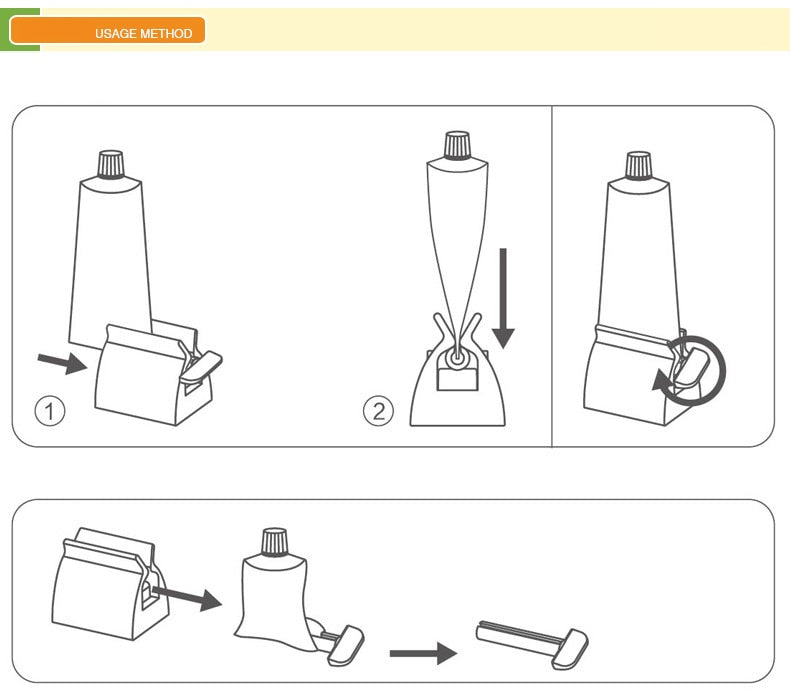 Set Rolling Toothpaste Squeezer Tube Toothpaste Tooth Paste Squeezer Dispenser - GigaWorldStore