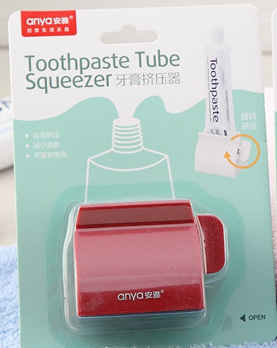 Set Rolling Toothpaste Squeezer Tube Toothpaste Tooth Paste Squeezer Dispenser - GigaWorldStore