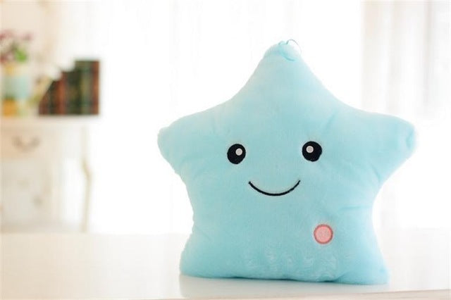 Luminous Pillow Soft Stuffed Plush Glowing Colorful Stars Cushion - GigaWorldStore