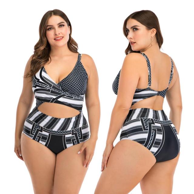 Swimwear Large Size Woman Swimsuit Two Piece Sexy Push Up Plus size