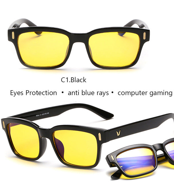 Blue Ray Computer Glasses Men Screen Radiation Eyewear - GigaWorldStore