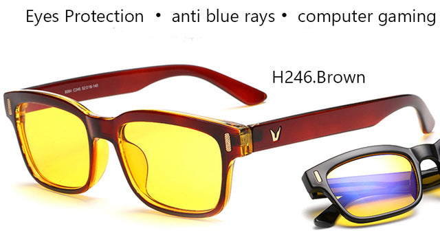 Blue Ray Computer Glasses Men Screen Radiation Eyewear - GigaWorldStore