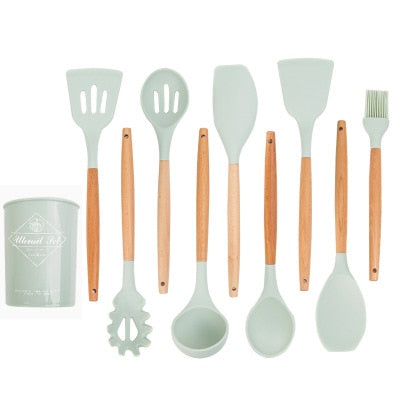 Silicone Cooking Tools Set Premium Silicone Kitchen Cooking Utensils